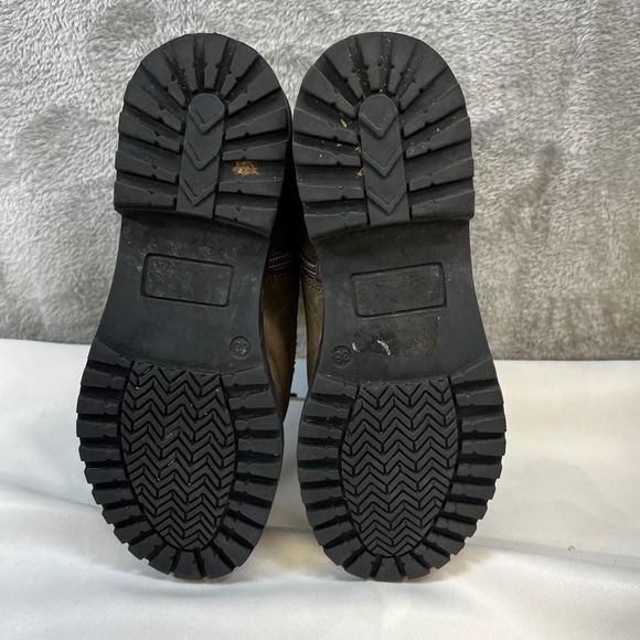 Steve Madden Rosario Olive Green Leather Lace Up Zip Combat Boots 8 Grunge - Picture 7 of 10